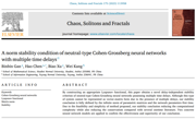 公司研究生甘滨滨与导师陈昊在国际知名杂志《Chaos, Solitons and Fractals》上合作发表论文